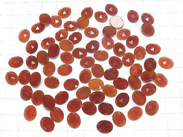 [Video] Red Agate AAA Oval Rose Cut 10x8mm 5pcs