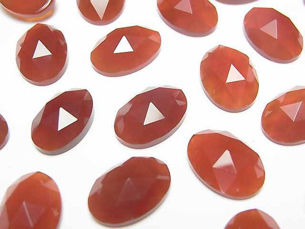 Agate, Oval, Rose Gemstone Beads