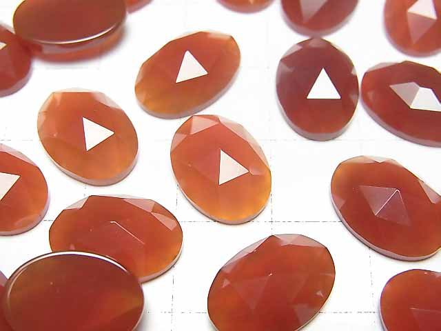 [Video] Red Agate AAA Oval Rose Cut 14x10mm 4pcs