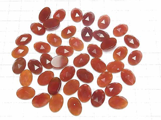 [Video] Red Agate AAA Oval Rose Cut 14x10mm 4pcs