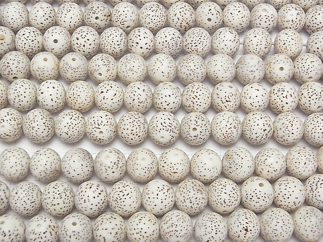 [Video] Linden Seed Beads Round (Semi Round )12mm half or 1strand (Approx 32m)