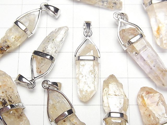 [Video] Pakistan Oil in Quartz Point Pendant Silver925 1pc