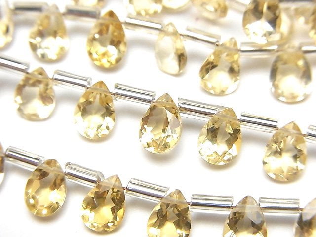 Citrine, Pear Shape Gemstone Beads