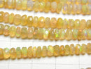 [Video]High Quality Ethiopian Opal AAA- Faceted Button Rondelle half or 1strand beads (aprx.16inch/40cm)