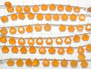 [Video]High Quality Carnelian AAA Pentagon Faceted 8x8mm [Light Color] 1strand (8pcs )