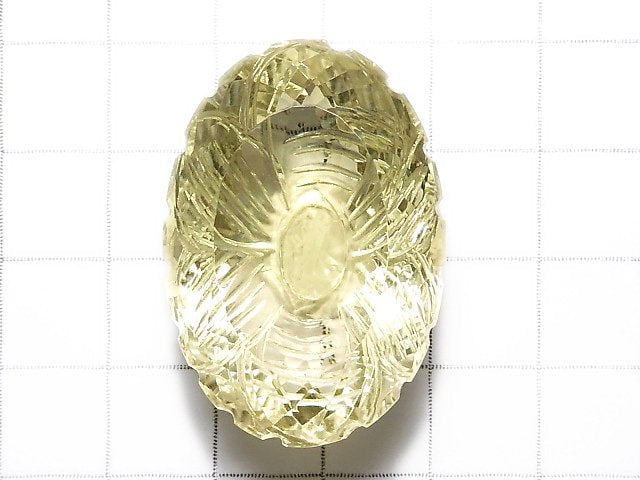 [Video][One of a kind] High Quality Lemon Quartz AAA Loose stone Carved Faceted 1pc NO.32