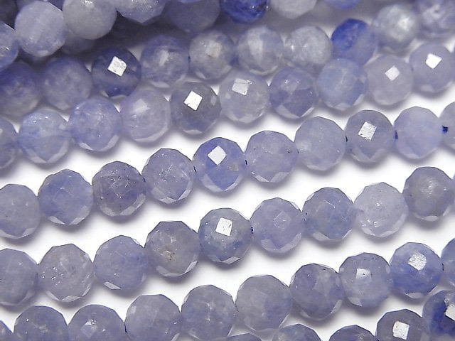 Faceted Round, Tanzanite Gemstone Beads