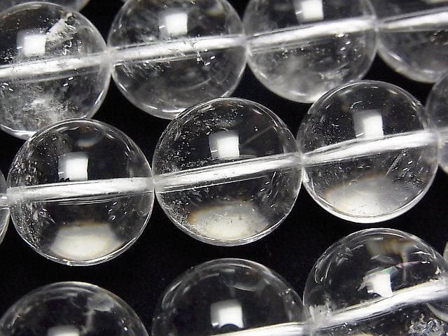 Crystal Quartz, Round Gemstone Beads