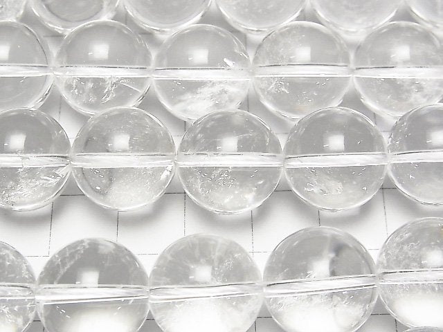 [Video] Crystal Quartz AAA- Round 16mm half or 1strand beads (aprx.15inch/36cm)