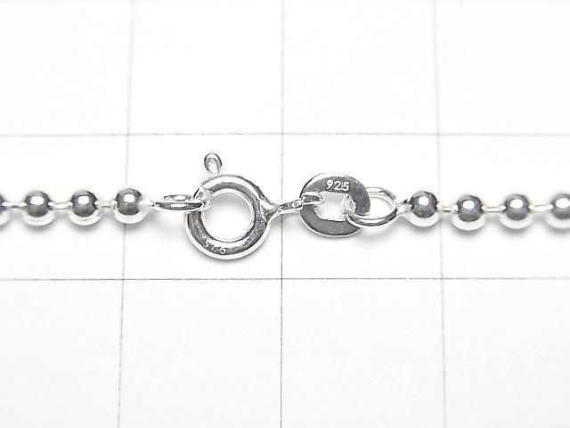 Silver 925 Ball Chain 2.5mm Pure Silver Finish [40cm][45cm][50cm][60cm] Necklace 1pc