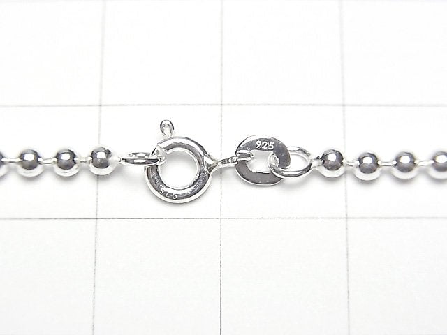 Silver925 Ball Chain 2.5mm Pure Silver Finish [40cm][45cm][50cm][60cm] Necklace 1pc