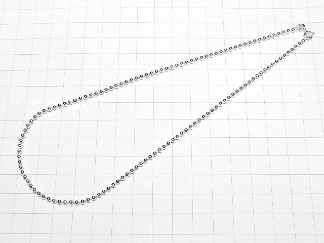 Silver 925 Ball Chain 2.5mm Pure Silver Finish [40cm][45cm][50cm][60cm] Necklace 1pc