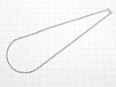 Silver925 Ball Chain 2.5mm Pure Silver Finish [40cm][45cm][50cm][60cm] Necklace 1pc