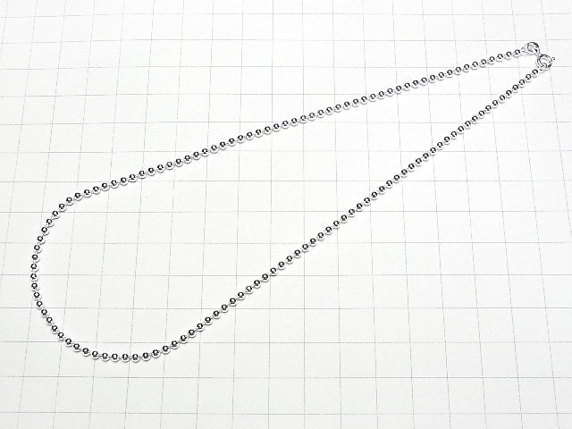 Silver925 Ball Chain 2.5mm Pure Silver Finish [40cm][45cm][50cm][60cm] Necklace 1pc