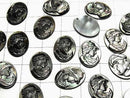 [Video] High Quality Black Shell (Black-lip Oyster ) AAA Women's Carved Oval 16x12x2mm 1pc