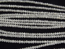 [Video] Off-White Diamond Faceted Button Rondelle 10pcs or 1strand beads (aprx.15inch/38cm)
