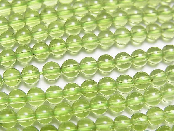 Peridot, Round Gemstone Beads