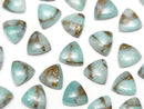 [Video] Copper Amazonite AAA Triangle Cabochon 8x8mm 3pcs