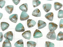 [Video] Copper Amazonite AAA Triangle Cabochon 8x8mm 3pcs