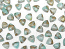 [Video] Copper Amazonite AAA Triangle Cabochon 8x8mm 3pcs