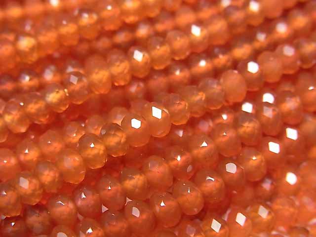 Carnelian, Roundel Gemstone Beads