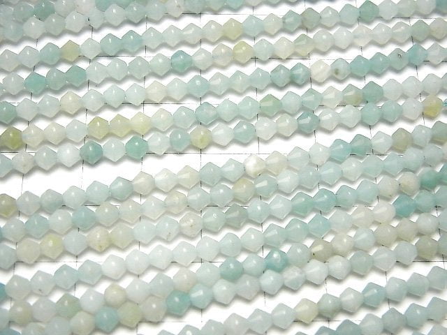 [Video]Amazonite AA+ Abacus cut 4x4x3.5mm 1strand beads (aprx.15inch/36cm)