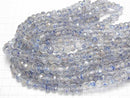 Lampwork Beads Faceted Button Rondelle 10x10x7mm [Blue x Gold] half or 1strand beads (aprx.13inch/33cm)