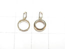 [Video][Japan][K10 Yellow Gold] Pendant Frame (Prong Setting) for Round Cabochon 6mm, Milgrain, 1pc
