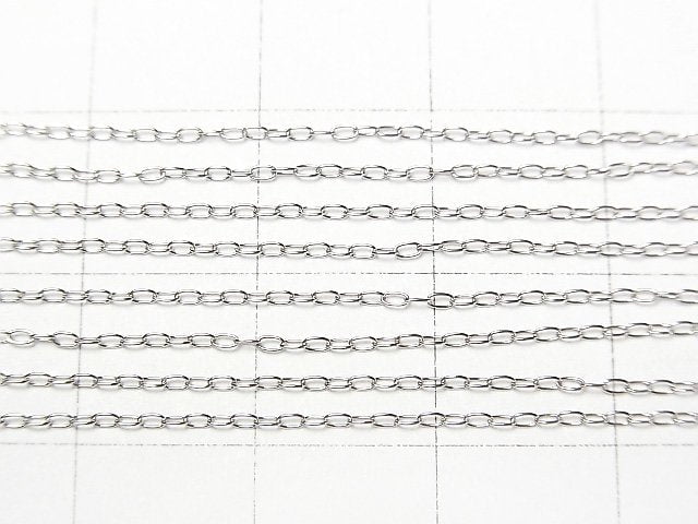 Platinum [PT850] Long Cable Chain Necklace 1pc (aprx.16inch/40cm)