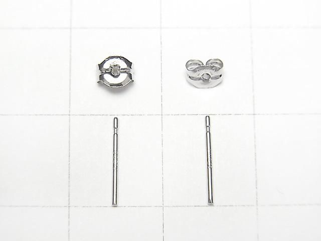 Platinum [PT900] Earstuds & Earnuts Needle 1 pair