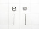 Platinum [PT900] Earstuds & Earnuts Needle 1 pair