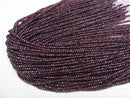 [Video]High Quality! Rhodolite Garnet AAA Faceted Button Rondelle 4x4x2.5mm 1strand beads (aprx.15inch/36cm)