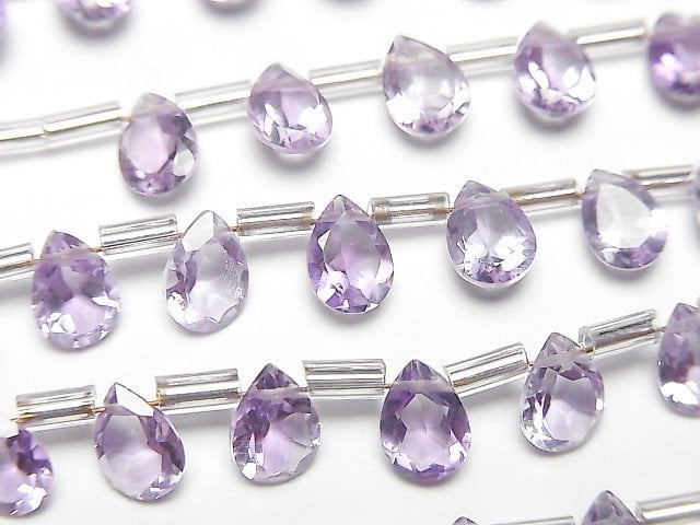 Amethyst, Pear Shape Gemstone Beads