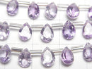 [Video]High Quality Amethyst AAA Pear shape Faceted 7x5mm 1strand (18pcs )
