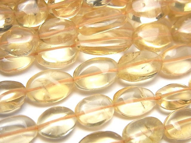 Citrine, Oval Gemstone Beads