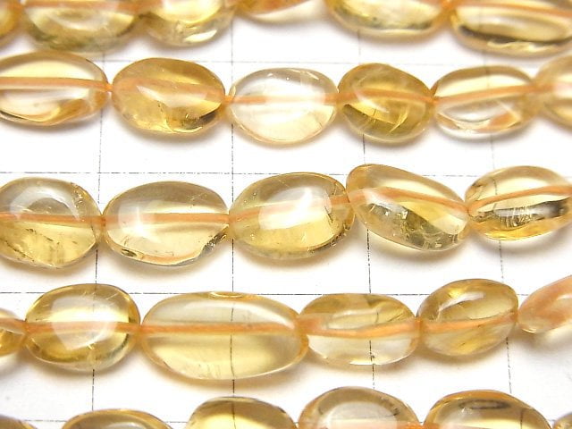 [Video]High Quality Citrine AAA Oval 1strand beads (aprx.13inch/31cm)