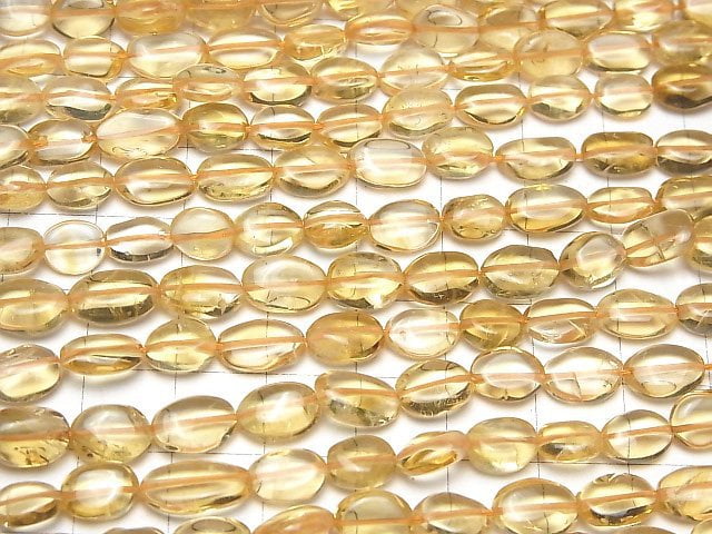 [Video]High Quality Citrine AAA Oval 1strand beads (aprx.13inch/31cm)