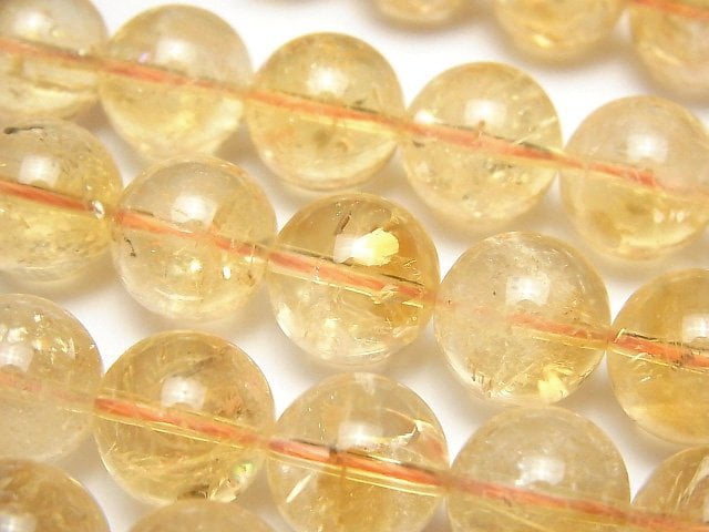 Citrine, Round Gemstone Beads