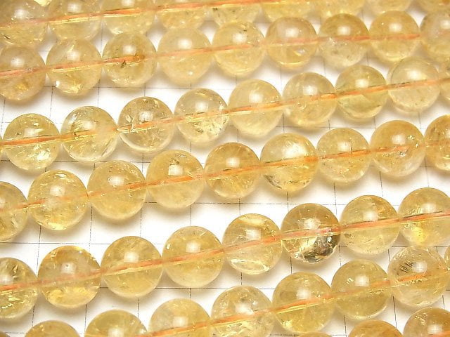 [Video]Citrine AA++ Round 12mm half or 1strand beads (aprx.14inch/35cm)