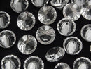 Concave Cut, Crystal Quartz Gemstone Beads