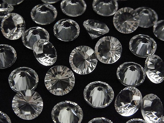 [Video]High Quality Crystal AAA Loose stone Round Concave Cut 10x10mm 2pcs