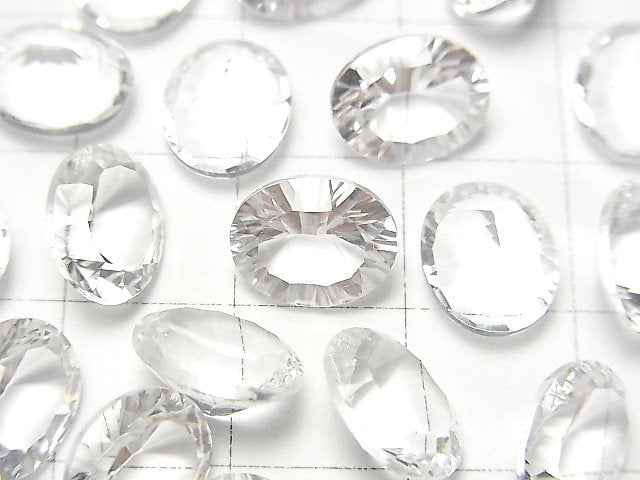 [Video]High Quality Crystal AAA Loose stone Oval Concave Cut 10x8mm 2pcs