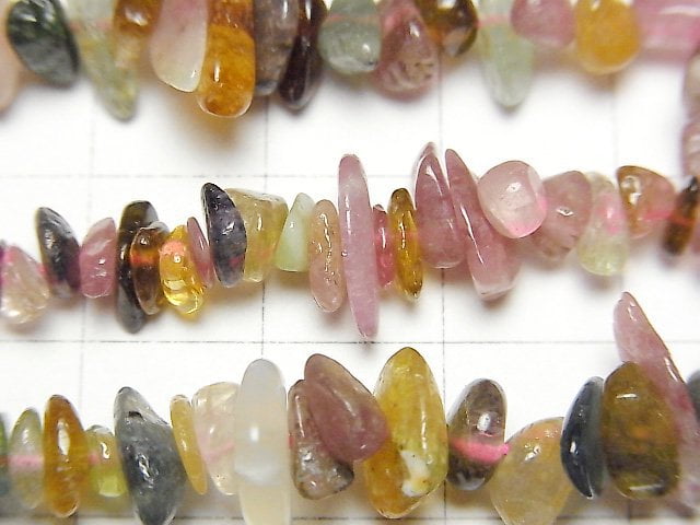 [Video] Multicolor Tourmaline AA+ Chips (Small Nugget ) 1strand beads (aprx.15inch/37cm)