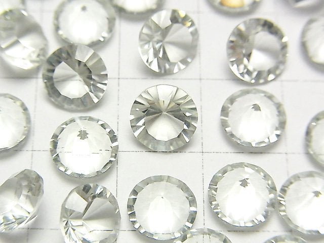 [Video]High Quality Green Amethyst AAA Loose stone Round Concave Cut 8x8mm 4pcs