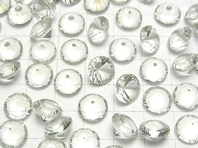 [Video]High Quality Green Amethyst AAA Loose stone Round Concave Cut 10x10mm 2pcs