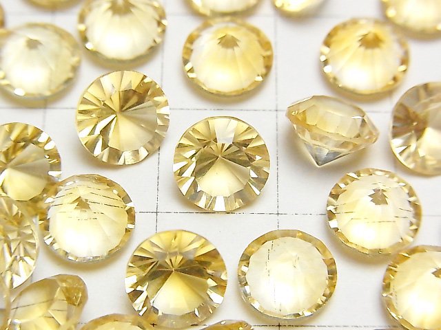 [Video]High Quality Citrine AAA Loose stone Round Concave Cut 8x8mm 2pcs