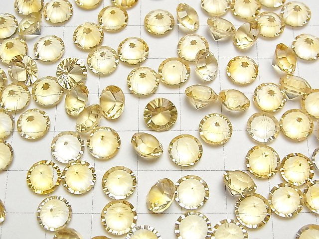 [Video]High Quality Citrine AAA Loose stone Round Concave Cut 8x8mm 2pcs