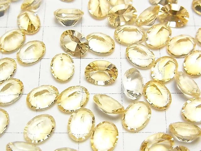 [Video]High Quality Citrine AAA Loose stone Oval Concave Cut 8x6mm 4pcs