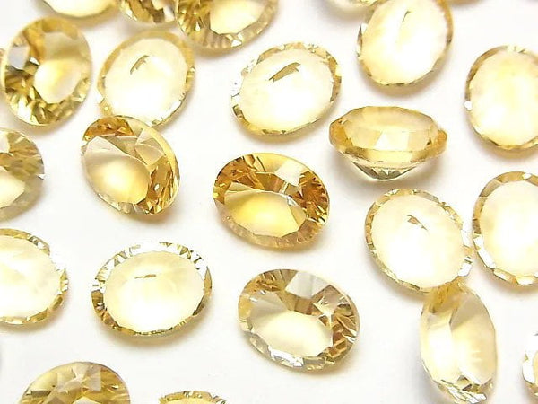 Citrine, Concave Cut, Oval Gemstone Beads