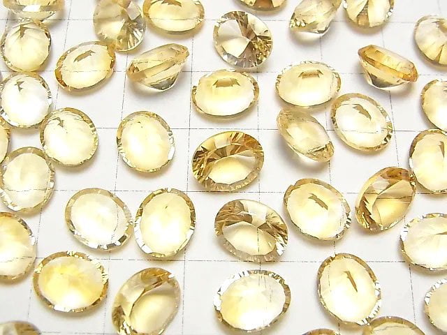 [Video]High Quality Citrine AAA Loose stone Oval Concave Cut 10x8mm 2pcs